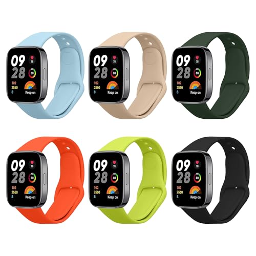 Set de 6 correas de silicona para Xiaomi Redmi Watch 3 miniatura 1