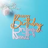 Troqueles de metal, 5.79 x 3.15 pulgadas, troqueles de corte de feliz cumpleaños para letras inglesas, álbumes de recortes, sellos, manualidades de álbumes de fotos