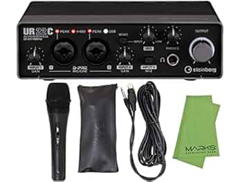 【美品】Steinberg UR22C オーディオインターフェース 付属品あり Amazon.co.jp: 【ダイナミックマイク(専用ポーチ/ケーブル付属