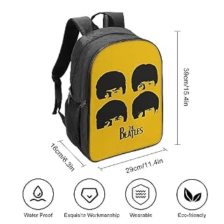 The Beatles Design Respirant Sac À Dos Grande Capacité Rock Band Sac Ecole Garçons Filles Lycee Cartable Sac A Dos Enfant Cartable Ado Fille Primaire Cadeau Sac De 16inch - Les Beatles, Paul McCartney, John Lennon, RIngo Starr, George Harrison The Beatles Design Respirant Sac À Dos Grande Capacité Rock Band Sac Ecole Garçons Filles Lycee Cartable Sac A Dos Enfant Cartable Ado Fille Primaire Cadeau Sac De 16inch – Image 4