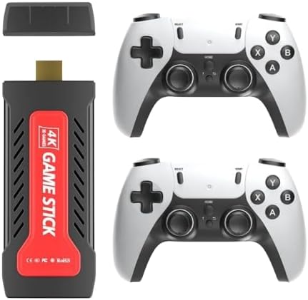 GSH Gamestick GD30 Video Game Built-in 35K+ 2D 3D Classic RETORO Games Wireless Controller | HDMI Output, Multicolor