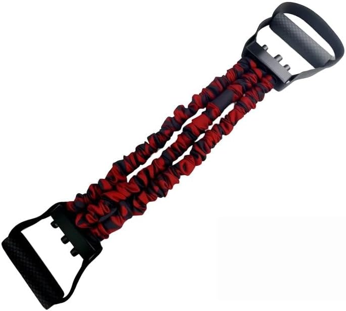 Natural Latex 3-Hole Resistance Stretcher, Work Out Bands with Handles for Men and Women Fitness, Strength Training Home Gym Equipment, Comfort Grip for Strength, Weights, and Resistance