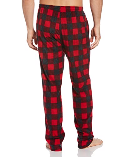 Perry Ellis mens Portfolio Microfleece Heather Plaid PantPajama Bottom2