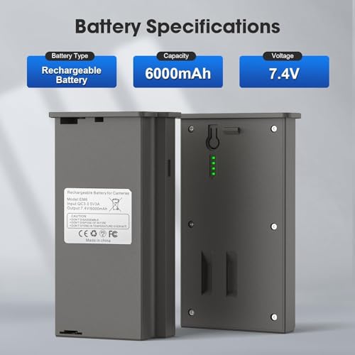 Image of 6000mAh Replacement Battery for Reveal Series Hunting Camera | Compatible with Reveal X, XB, SK, X Gen 2.0, X Gen 3.0, X Pro, X Pro 3.0, with LED Battery Meter