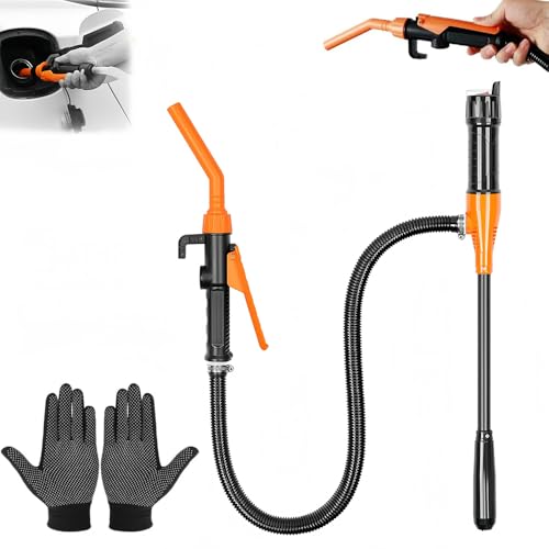 Elektrische Benzinpumpe Batteriebetriebene,Flüssigkeitstransferpumpe,Siphon Pumpe Elektrisch,Tragbare Elektrische ölpumpe, Pumpe Elektrisch Akku （Für Ölfässer mit Durchmessern von mehr als 30 mm）