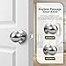 Tool Release Install Alloy Passage Door Handle Keyless Entry Reversible Function Interior Door Hardware for Corridors Storage Area Strong Alloy Passage Doorknob