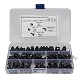 NAMOARLY 50Pcs M6 Server Rack Cage Nuts with Black Cage Mounting Screws for Computer Rack Mount, Square Insert Clip-On Nuts Kit for Industrial Fastening Applications