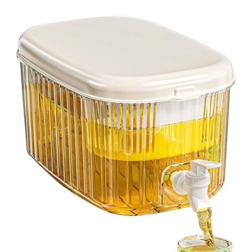 Cubo de burbujas frías con colador – Dispensador de bebidas frías de 5,5 l a prueba de fugas | Dispensador de bebidas con grifo a prueba de fugas, dispensador de bebidas para té helado, zumo y agua