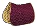 Roma Ecole Noble Saddle Pad - All Purpose - Size:Full Color:Burgundy/Gold