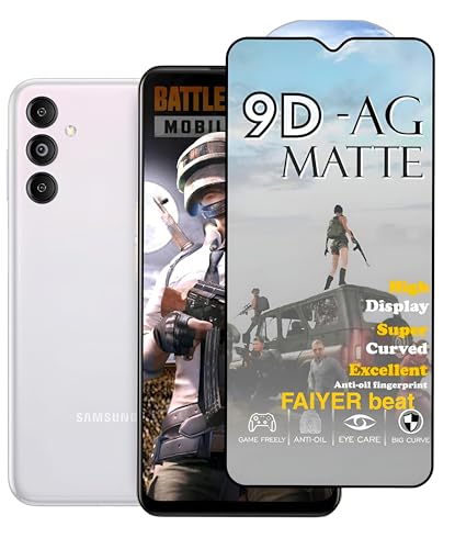 Image of Premium Tempered Glass for SAMSUNG M14 5G(matte finish glass, Pack of 1) Full Screen Coverage gaming matte Screen Protector Guard (SAMSUNG M14 5G)