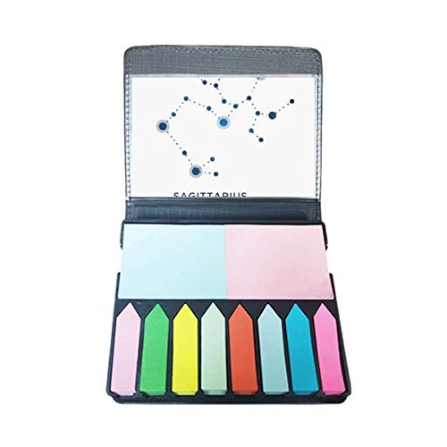 Autocollant Sagittaire Constellation et Marque-page Note en Couleur Zodiaque