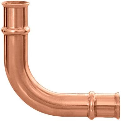 Parker Hannifin 770606 Zoomlock Pzk-90E14-Hnbr Braze-Free Elbow Fitting, 7/8" Connection Size, Copper
