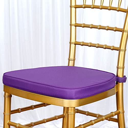 Efavormart Purple Chiavari Chair Cushion Chair Pad With Attachment Straps Party Event Decoration - 2" Thick #TOP1