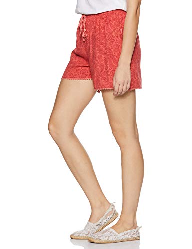 Image of Van Heusen Women's Cotton Lounge Shorts | Lightweight | Breathable Cotton | Relaxed fit | Printed | Comfortable Everyday Wear | Style 55501|Available in Pack of 1 & 2