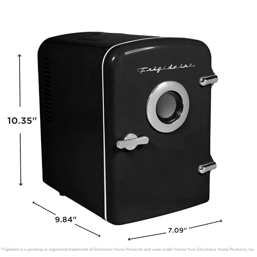Frigidaire 6 Can Retro Mini Portable Personal Fridge/Cooler for Home, Office or Dorm (Built-in Bluetooth Speaker) by Frigidaire - Image 5