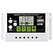 Produktbild ACBungji 20A 12V / 24V Solarregler PWM Solar Regler Laderegler für Lithium-Batterie Solarpanel Solarmodul Aufladen Mit USB Ladegerät LCD Anzeige Kompatibel mit Blei-Säure-Batterie
