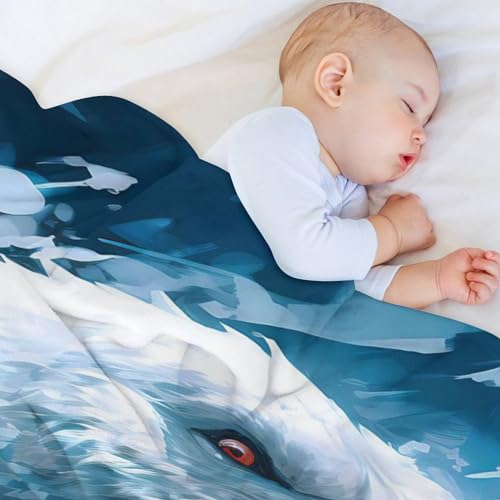 Couverture ours polaire douce et chaude pour cocooning sur canapé