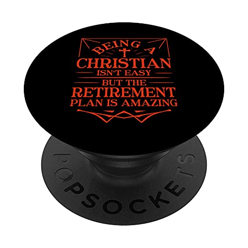 Regalo divertido del plan de jubilación cristiana para hombres religiosos y mujeres PopSockets...