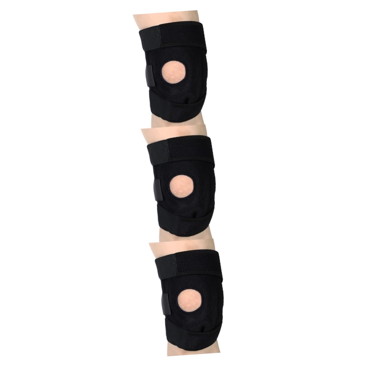 Gatuida 3pcs Knee Support Sleeve Knee Brace for Men Compression for Workout Running Brace