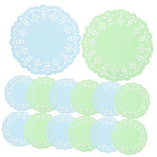 NAMOARLY 2 Round Placemat Cup Holder Coaster Dining Table Decor Dining Room Table Decor Round White Tablecloth Paper Coasters for Home White Tablecloths Placemats Dessert Paper Doilies