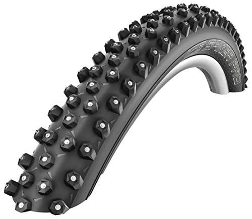 SCHWALBE Cicli Bonin Ice Spiker Pro HS 379 Studded Mountain Bicycle Tire (Black - 29 x 2.25) 002658