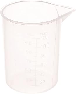 hünersdorff Misurino graduato 120 ml trasparente in polipropilene PP, scala 10 ml,...