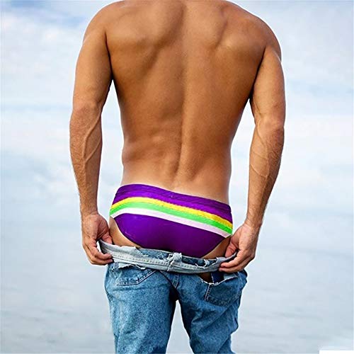 HappyU&M Mens Low-Waist Swimming Briefs- Bikini Swimwear, Sport Sexy Swim Bath Bikini Swimsuit2