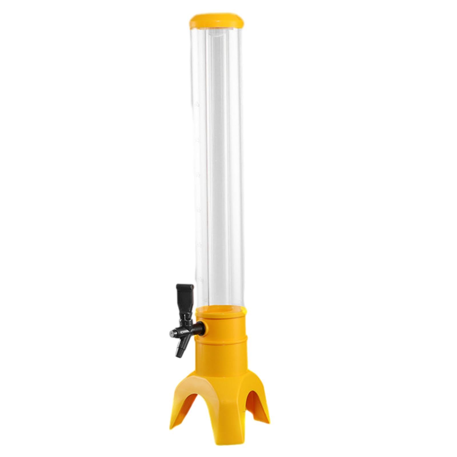 bnf® Beer Dispensers Large Capacity Clear Tower Dispenser for Wedding Beer Yellow|Home & Garden | Kitchen, Dining & Bar | Bar Tools & Accessories |1 Beer Tower Dispenser