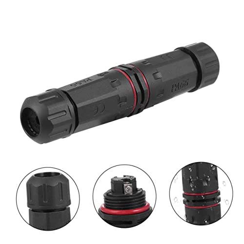 VILLCASE 2 Conectores Plugue Externo Prensa-Cabo Conectores LED Conector Miniatura Ip68 Conector De