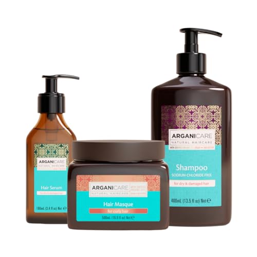 Argan Serum, Mask, Shampoo : soin cheveux secs et abîmés à l'huile