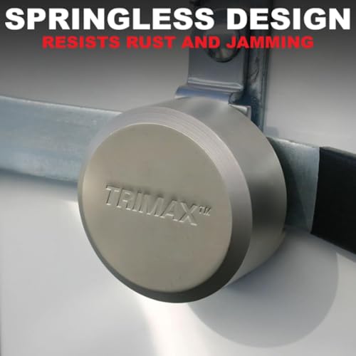 Image of THPXL Hockey Puck Door Lock - Universal Fit Padlock with Internal Shackle - Re-Keyable High-Security Lock for Commercial Doors, Trailers & Gates