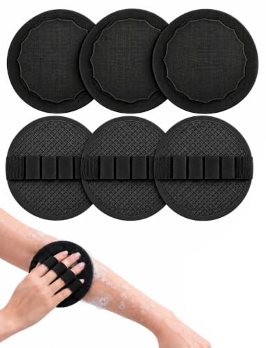 6 PCS No-Pain Exfoliating Glove Bath Body Scrubber Pads, Body Scrub Gloves