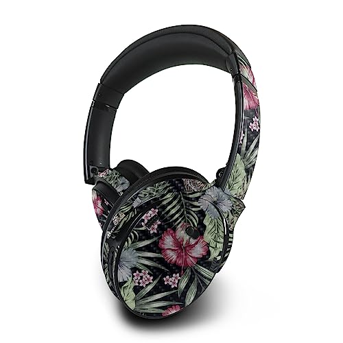 Image of MightySkins Carbon Fiber Skin Compatible with Bose QuietComfort 45 Headphones Asian Tropics | Protective, Durable Textured Carbon Fiber Finish | Easy to Apply | Made in The USA