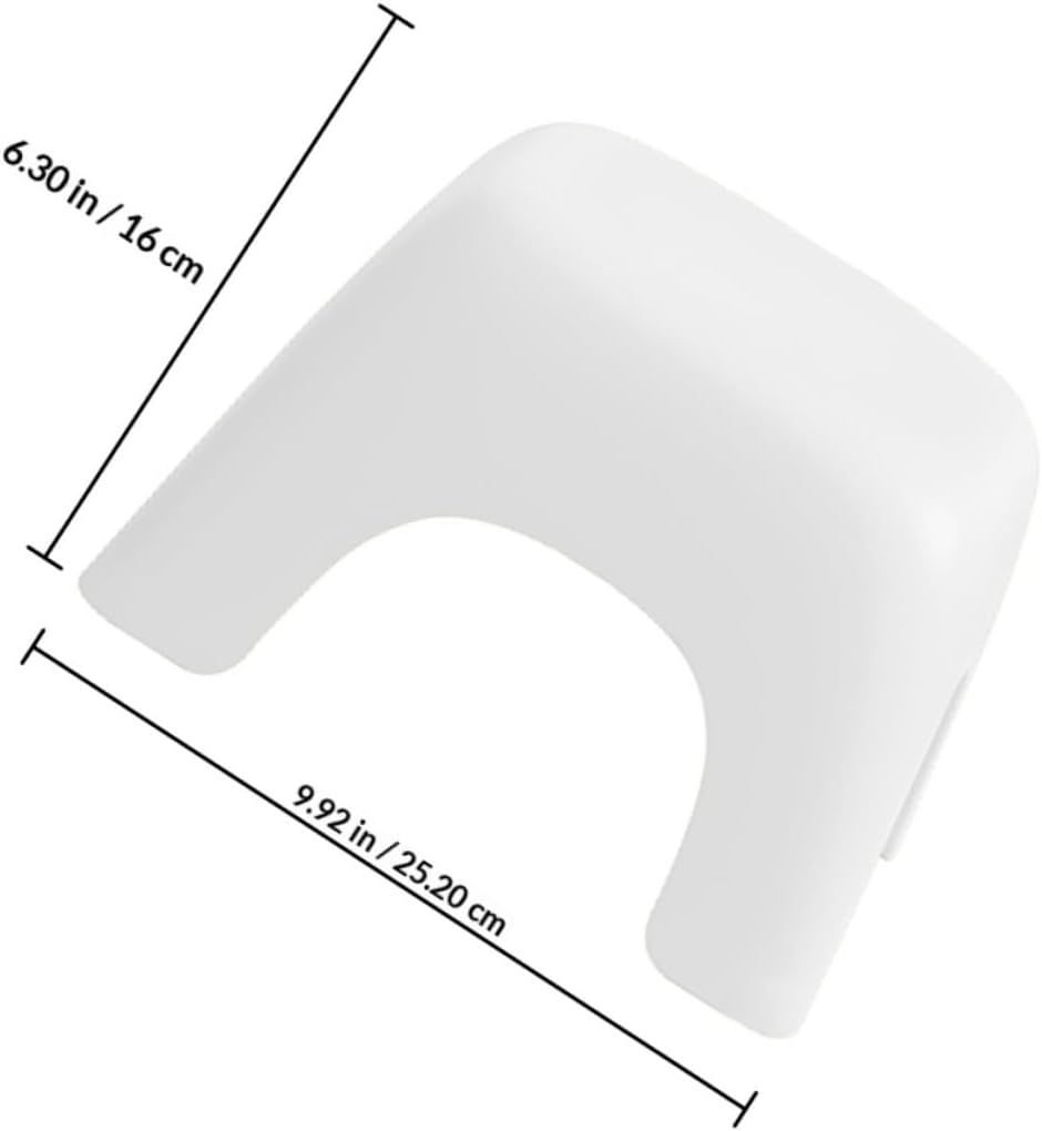 OSALADI Non-Slip Small Plastic Stool, Thickened Anti-Skid Footstool, White Stackable Step Stool for Bathroom, Living Room, and Activities