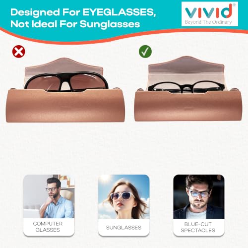 Image of VIVID Unisex Specs Magnetic Eyewear Dabbi Faux Leather Hard Case Cover