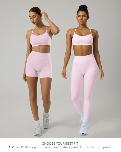 Image of PAVOI ACTIVE Yoga Racerback Bras for Women - Buttery Soft Low Support Scoop Neck Y-Back Thin Strap Sports Bra - FlexFlow