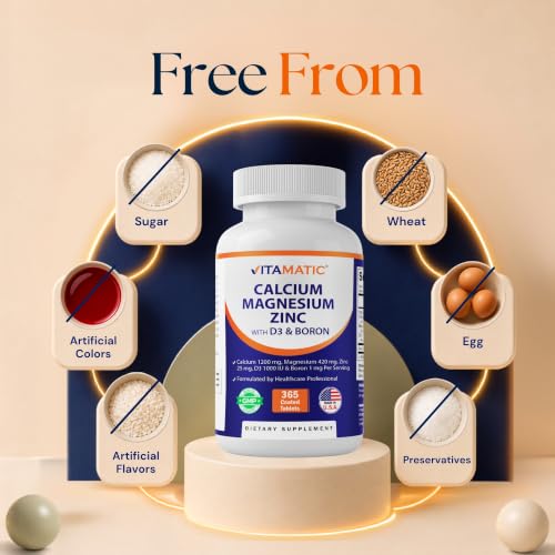 Vitamatic Calcium Magnesium Zinc D3 Boron