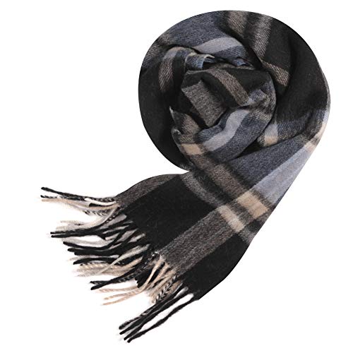 Temminc 100% Wool Scarves For Men Women, Warm Wool Blanket Scarf For Women, Pashmina Scarf For Women,Soft Irish Luxury Cozy Wool Fall Winter Scarf, Women Wool Cold Weather Scarf,Bufanda Lana Mujer #TOP1