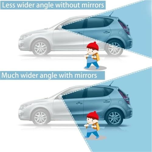 Miroir d'angle mort reglable grand angle pour retroviseur d'aile - 4