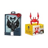 OTOTO Vino Spooky Bat 2-in-1 Wine & Beer Opener and Red the Crab Silicone Utensil Rest - Fun Kitchen Gadgets (Bundle of 2)