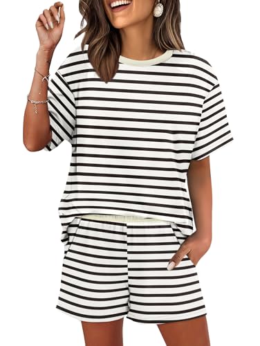 WIHOLL 2 Piece Lounge Sets for Women Pajamas Matching Outfits Summer...