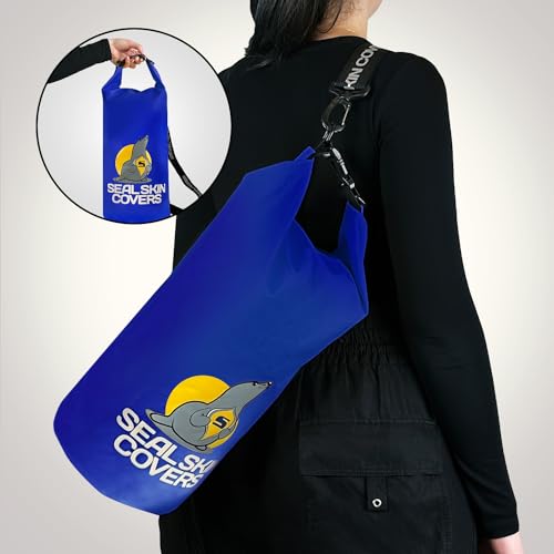 Seal Skin Covers Bolsa Seca Impermeable 10L para Almacenamiento Seguro, Ideal para Kayak y Actividades Acuáticas, Azul miniatura 4