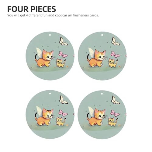 Hojas perfumadas Kitten Butterfly para auto y armario miniatura 2