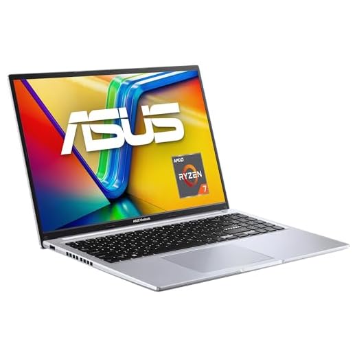 ASUS Vivobook 16 M1605YA Laptop | 16" WUXGA 16:10 IPS Display | AMD Ryzen 7 7730U | 16 GB RAM | 512 GB SSD | AMD Radeon | Windows 11 | QWERTZ Tastatur | Cool Silver