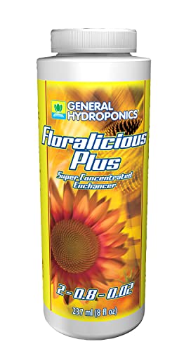 General Hydroponics Floralicious Plus, Vitality Plant Food, 2-0.8-0.5, 8 fl. oz.