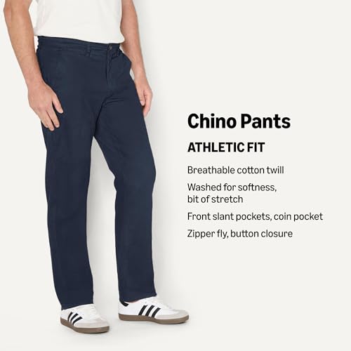 Image of Amazon Essentials Men's Athletic-Fit Chino Pants