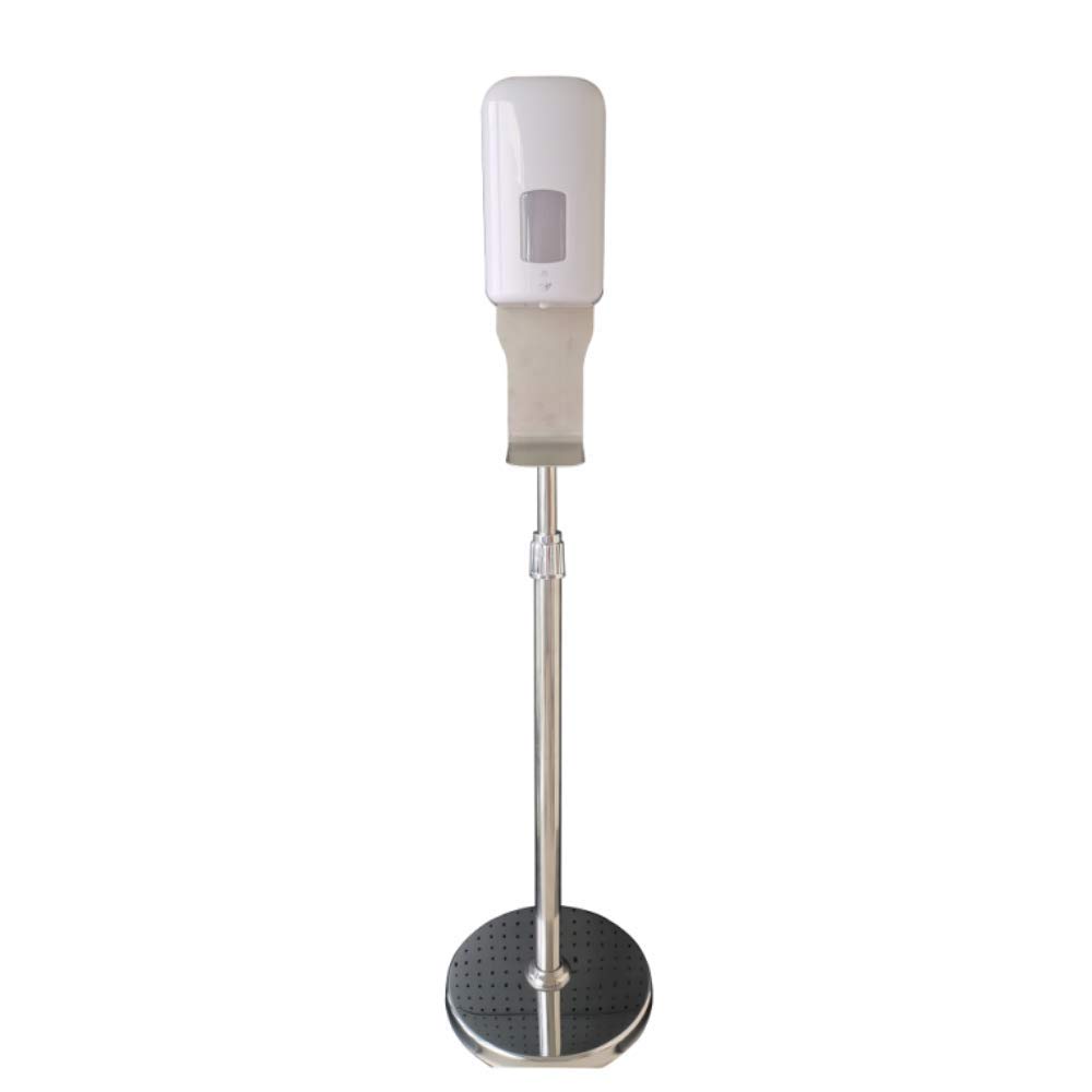 NK - Dispenser di sapone automatico da terra, 1 l, sensore infrarossi, materiale ABS, igienico, cura personale, ideale per ufficio, ospedale, hotel, scuola [Altezza 136 x 85 x 39 mm, base 32 m]