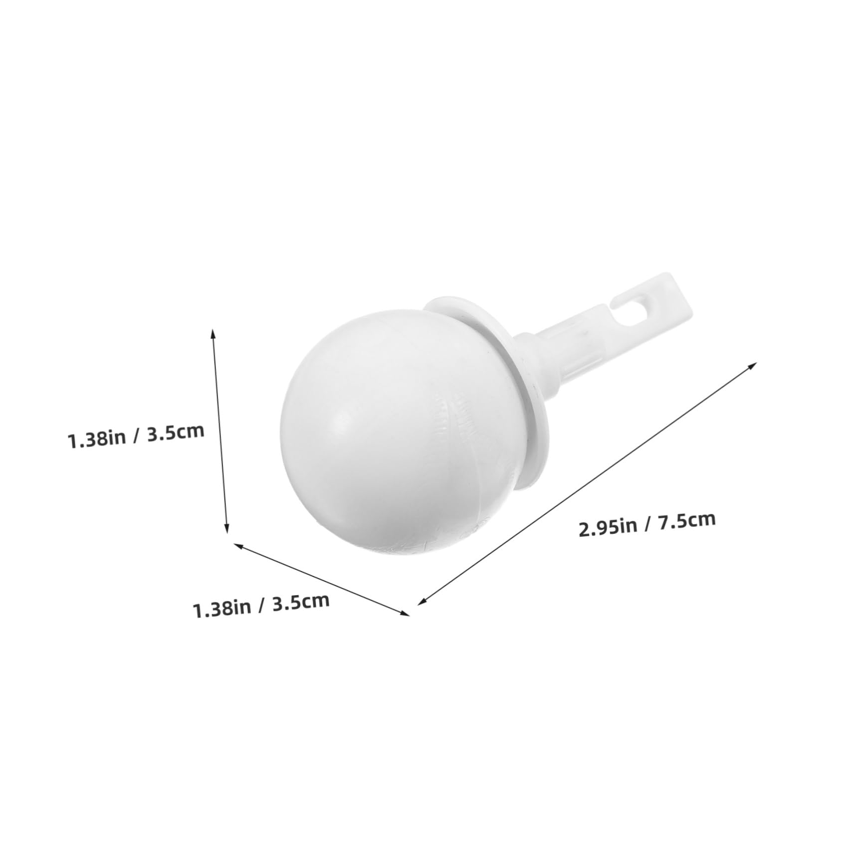 Ipetboom Replacement Cane Knob Head Rolling Blind Cane Tip White for Enhanced Navigation Assistance