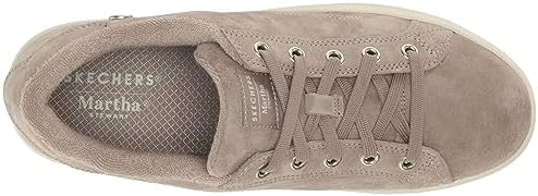 SKECHERS Women's Martha Stewart Plateau-Chic Lady Sneaker, Dark Taupe, 10 | Image 4