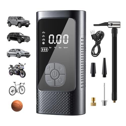Cordless Tire Inflator Portable Air Pump – Car & Motorcycle